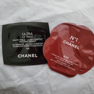 シャネル(CHANEL)のシャネル サンプル ノベルティ ファンデーション カメリア ウルトラ B20(サンプル/トライアルキット)