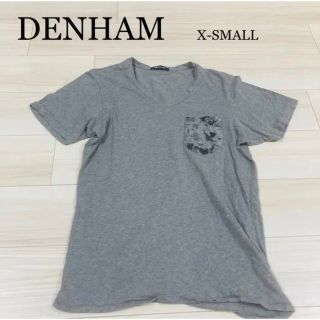 デンハム(DENHAM)のDENHAM グレー　Tシャツ　XS(Tシャツ/カットソー(半袖/袖なし))