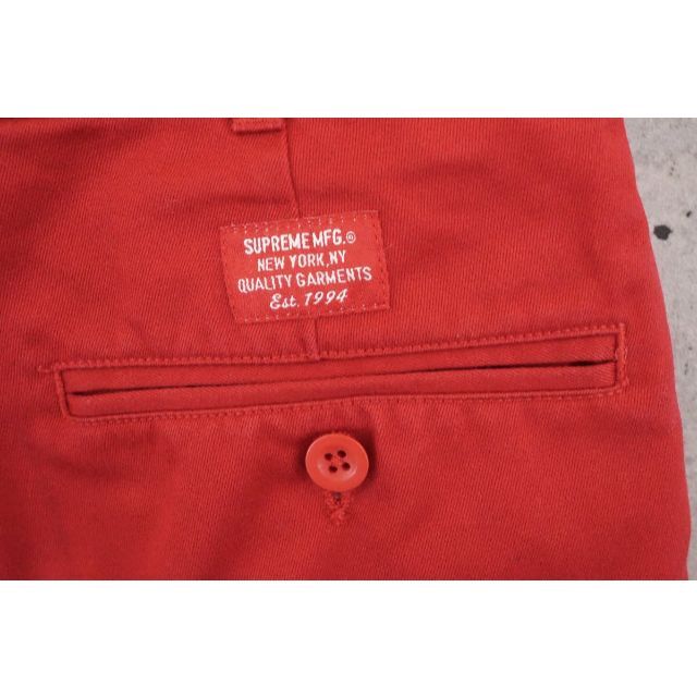 Supreme(シュプリーム)のシュプリーム チノ ショーツ ショートパンツ レッド サイズ30 メンズのパンツ(ショートパンツ)の商品写真