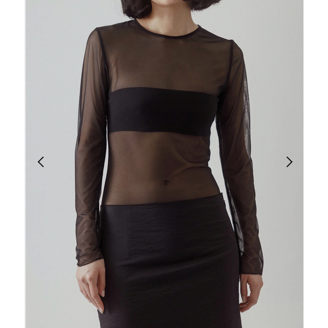 購入 yo_biotop Sheer body suit ブラック texasgenconst.com