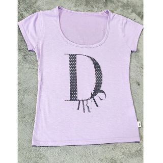 デュラス(DURAS)のDURAS ショート丈クロップド丈Tシャツ パープル(Tシャツ(半袖/袖なし))