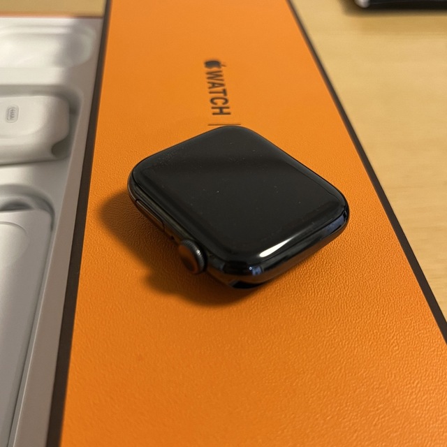 Apple Watch(アップルウォッチ)のApple Watch 6 HERMES 黒44mm AppleCare+ メンズの時計(腕時計(デジタル))の商品写真