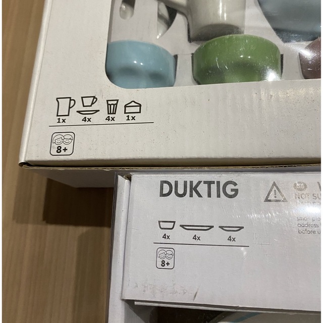 IKEA(イケア)のIKEAドゥクテグ　DUKTIG 陶器食器セット2種　新品　旧タイプ　おままごと キッズ/ベビー/マタニティのおもちゃ(その他)の商品写真