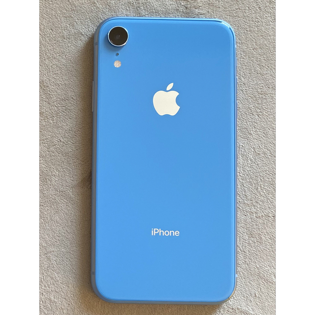 iPhone XR Blue 64 GB SIMフリー - スマートフォン/携帯電話