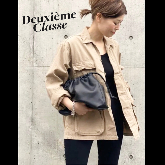 DEUXIEME CLASSE(ドゥーズィエムクラス)の【新品未使用タグ付き】ドゥーズィエムクラス ミリタリージャケット ベージュ M レディースのジャケット/アウター(ミリタリージャケット)の商品写真