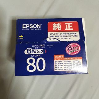 エプソン(EPSON)のEPSON インクカートリッジ IC6CL80(PC周辺機器)