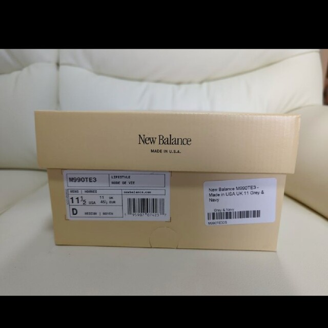 New Balance(ニューバランス)のNew Balance ニューバランス☆M990 TE3☆ネイビー美品29.5 メンズの靴/シューズ(スニーカー)の商品写真