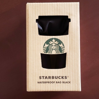スターバックスコーヒー(Starbucks Coffee)のスタバ  ウォータープルーフ  防水 バッグ  エコバッグ  ブラック トート(エコバッグ)