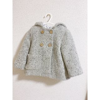 ザラキッズ(ZARA KIDS)のzara baby くま耳ツイード　アウター(ジャケット/コート)