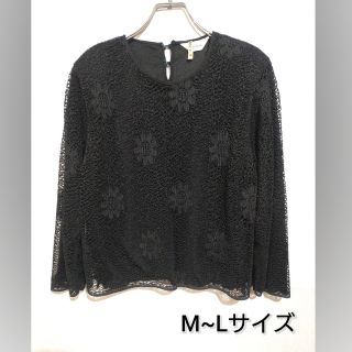 レース トップス M~Lサイズ(シャツ/ブラウス(長袖/七分))