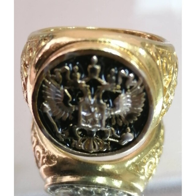【SALE】リング メンズ アクセサリー ゴールド イーグル とり 指輪 18号 レディースのアクセサリー(リング(指輪))の商品写真