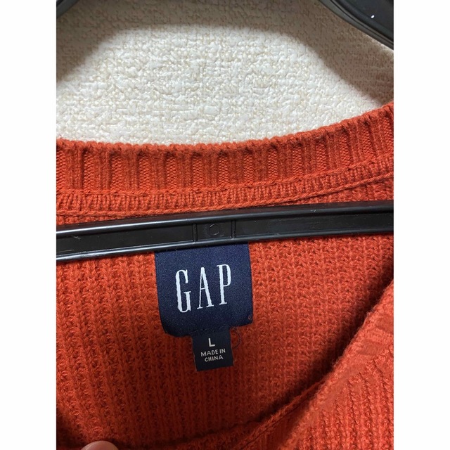 GAP(ギャップ)のGAP ギャップ　セーター　ニット　古着　オレンジ　オーバーサイズ メンズのトップス(ニット/セーター)の商品写真