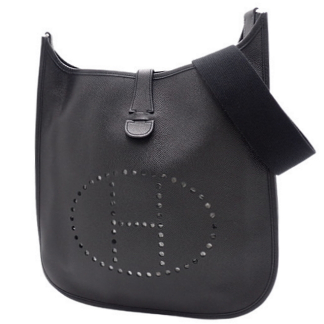売上実績NO.1 ヴォーエプソン GM エブリン2 エルメスショルダーバッグ - Hermes パラジウム金具 40802043447 ブラック黒 ショルダーバッグ