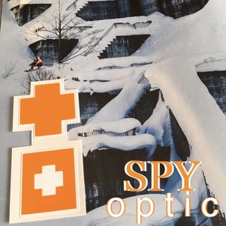 オークリー(Oakley)のSPYスパイオプティックUS限定型抜きオレンジクロスアイコンステッカーセット(アクセサリー)