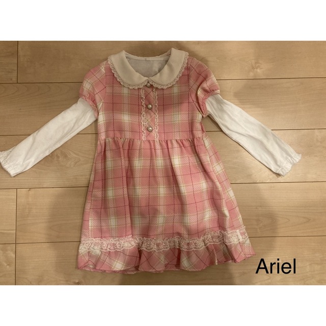 キッズフォーマルワンピースセット（靴付き） キッズ/ベビー/マタニティのキッズ服女の子用(90cm~)(ドレス/フォーマル)の商品写真