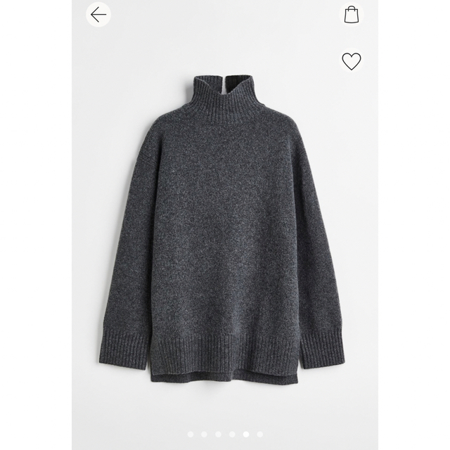 H&M オーバーサイズハイネックセーター　ニット