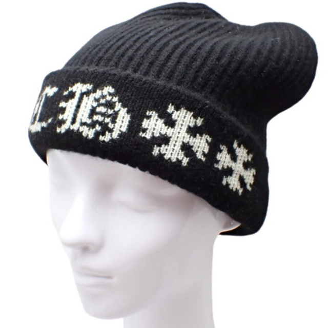 Chrome Hearts - クロムハーツ帽子 ロゴ ニットキャップ カシミヤ