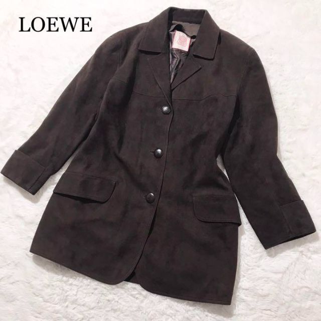 LOEWE - 【超希少☆極美品】LOEWE ロエベ スエード ジャケット ロゴ
