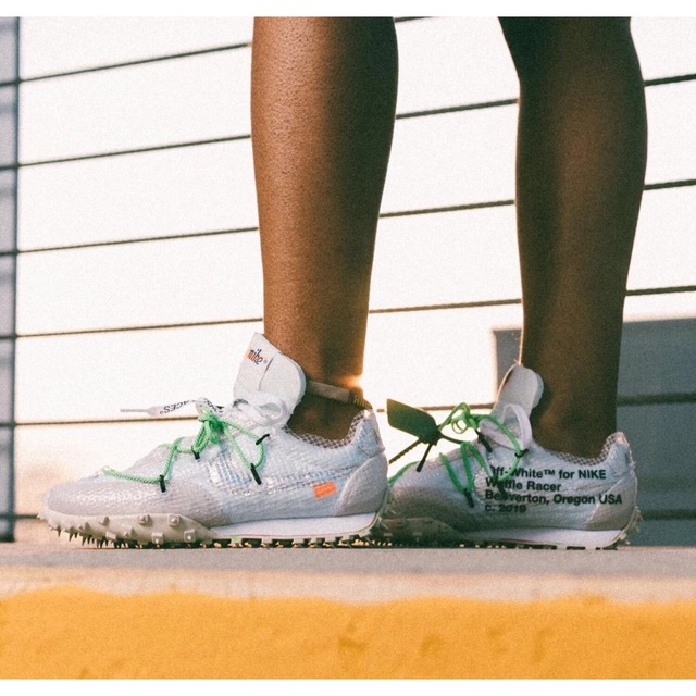 NIKE - NIKE WMNS WAFFLE RACER/OW OFF-WHITE 23.5の通販 by shuu's