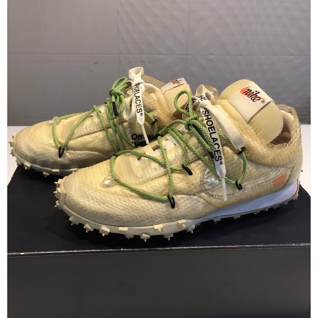 NIKE WMNS WAFFLE RACER/OW OFF-WHITE 23.5