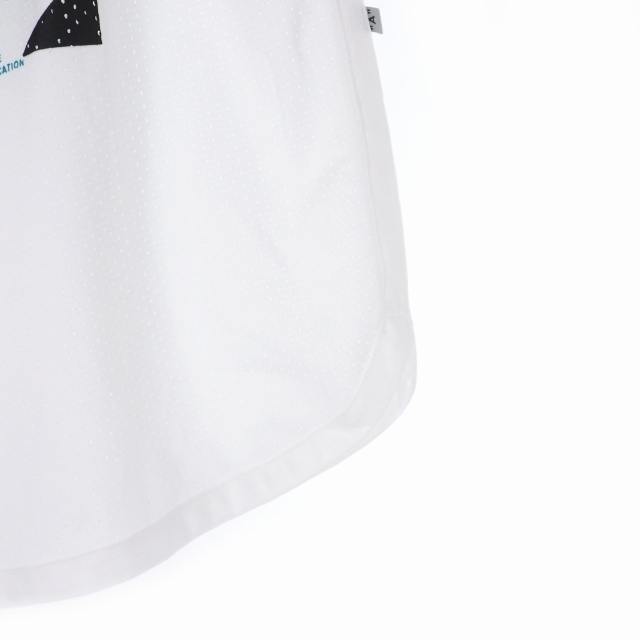 OFF-WHITE(オフホワイト)のオフホワイト 20SS ラインロゴ メッシュショーツ ショートパンツ XL 白 メンズのパンツ(ショートパンツ)の商品写真