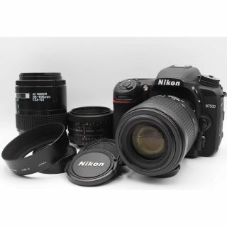 ショット極小、トリプルレンズ、最新機種の大満足商品❤️Nikon D7500