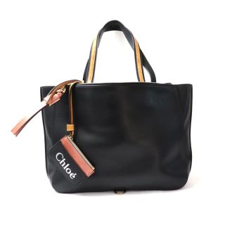 クロエ(Chloe)のChloe クロエ トートバッグ サム トート 本革 ブラック ブラウン レディース【中古】(トートバッグ)