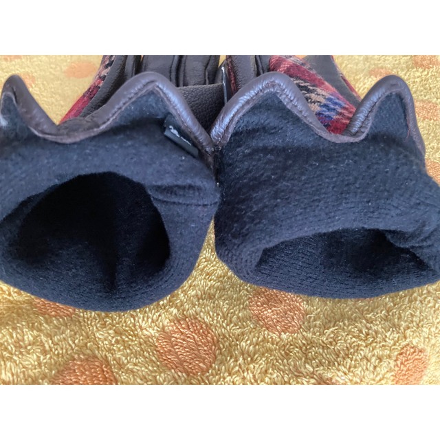 RYKIEL HOMME(リキエルオム)のリキエルオム 暖か裏起毛鹿革手袋 ブラウンrツィード メンズのファッション小物(手袋)の商品写真