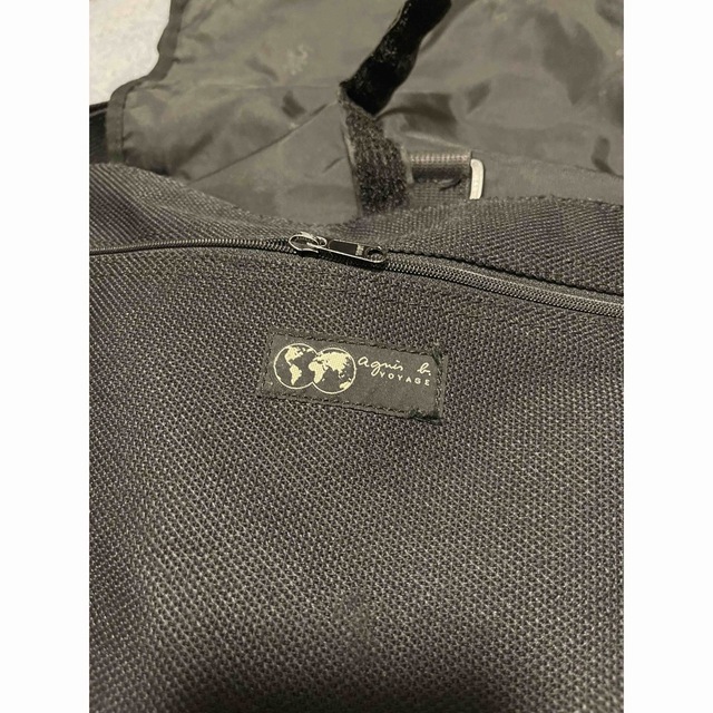 agnes b.(アニエスベー)のアニエスベー・ボヤージュ　ショルダーバッグ　黒　キャンバス メンズのバッグ(ショルダーバッグ)の商品写真