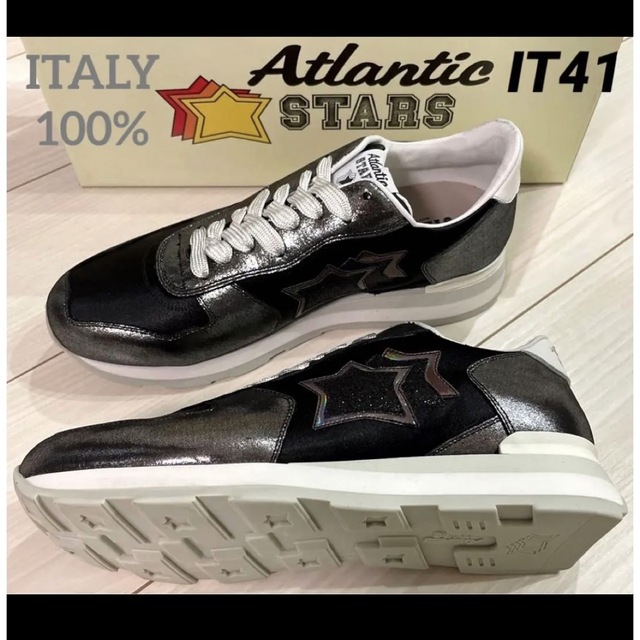 Atlantic STARS - 【新品】ATLANTICSTARS ブラック/ラメ 41イタリア製 ...