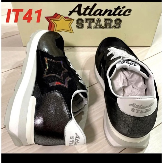Atlantic STARS(アトランティックスターズ)の【新品】ATLANTICSTARS   ブラック/ラメ 41イタリア製 メンズの靴/シューズ(スニーカー)の商品写真