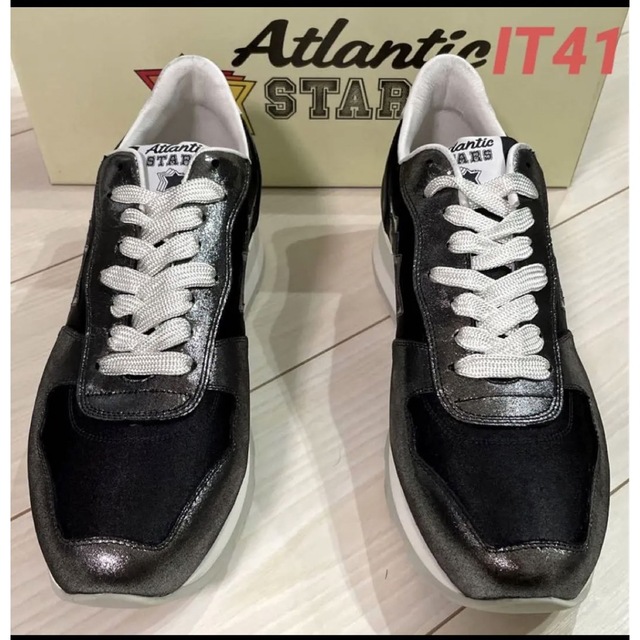 Atlantic STARS(アトランティックスターズ)の【新品】ATLANTICSTARS   ブラック/ラメ 41イタリア製 メンズの靴/シューズ(スニーカー)の商品写真