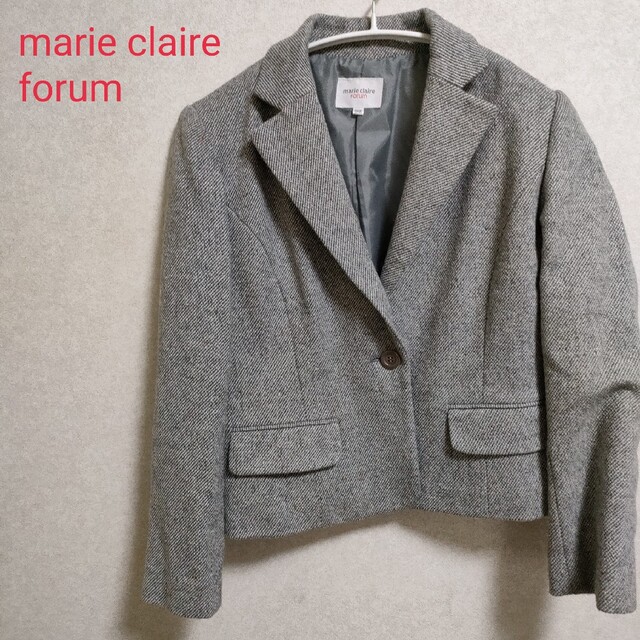 Marie Claire(マリクレール)のmarie claire forum  ツイードジャケット　ブレザー レディースのジャケット/アウター(テーラードジャケット)の商品写真