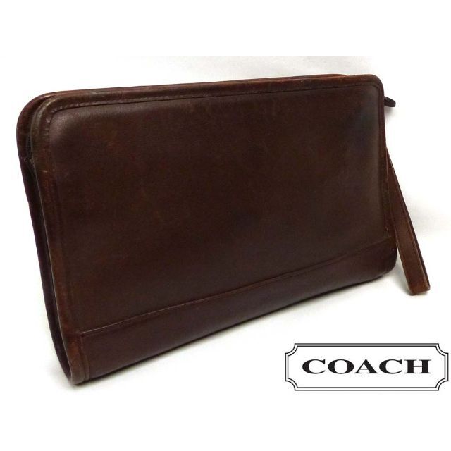 OLD COACH オールドコーチ 本革 グローブレザー クラッチバッグ