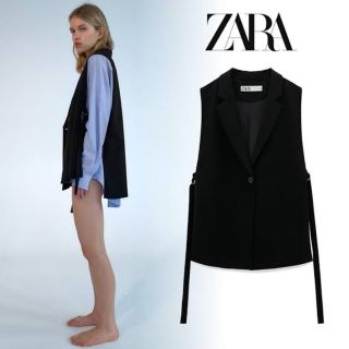 ZARA ザラ　スリットベスト　ジレ