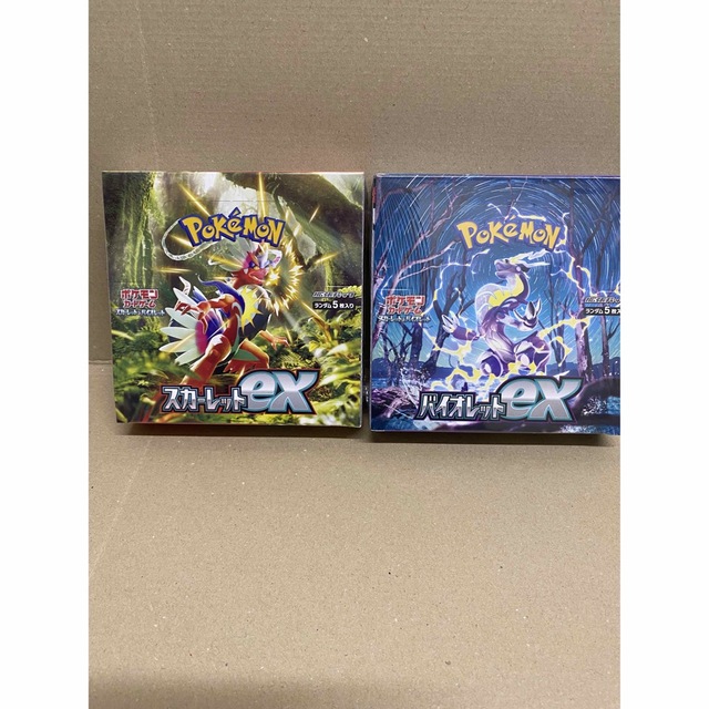 ポケモンカード　バイオレットex　スカーレットexシュリンク付き⭐️