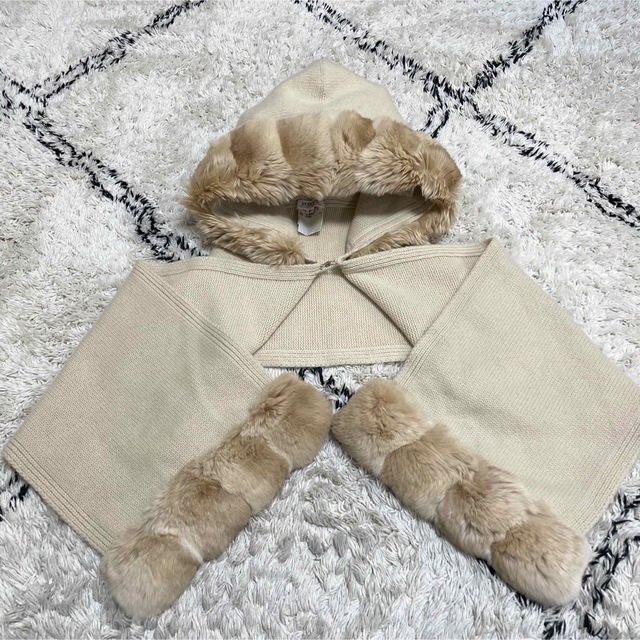 希少品】毛皮マフラー チンチラ-