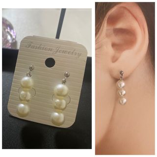 ハンドメイドピアス　パールピアス★(ピアス)