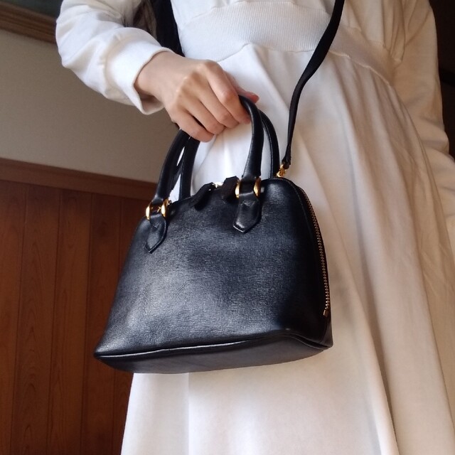 美品】ハマノ レザー 2way ハンドバッグ 濱野 HAMANO 濱野皮革工藝