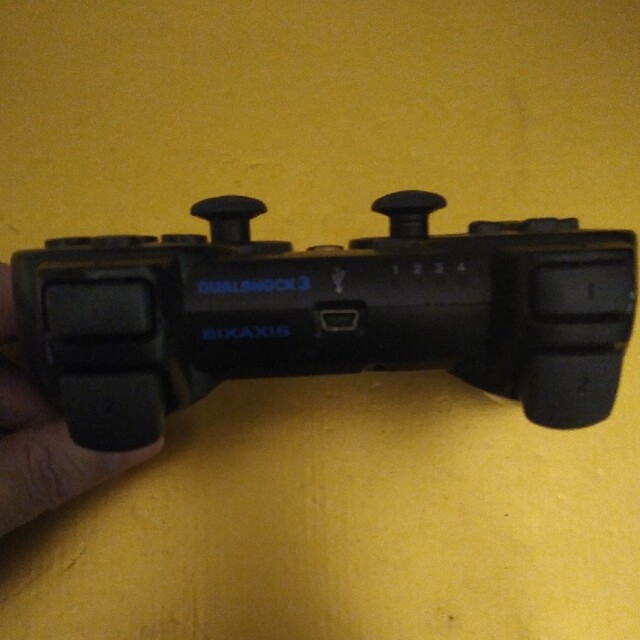 PlayStation3(プレイステーション3)のPS3コントローラ デュアルショック3 CECHZC2J 黒 中古本体のみ エンタメ/ホビーのゲームソフト/ゲーム機本体(その他)の商品写真