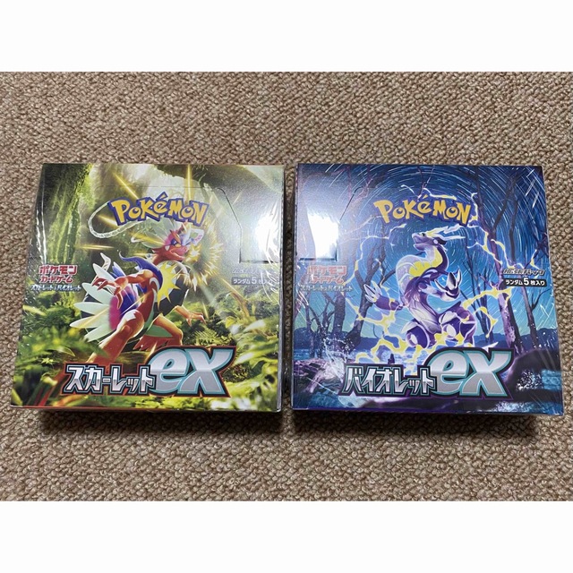 ポケモンカードゲーム　スカーレットex　バイオレットex　各1箱　シュリンク付き