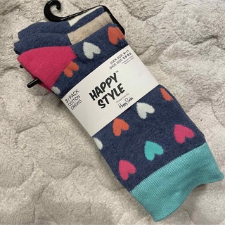 ハッピーソックス(Happy Socks)の新品未使用ハッピーソックス happystyle 3足セット(ソックス)
