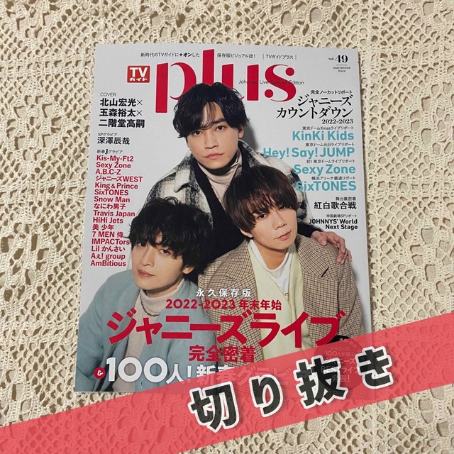 Johnny's(ジャニーズ)のTVガイドPlus vol.49  切り抜き エンタメ/ホビーの雑誌(アート/エンタメ/ホビー)の商品写真