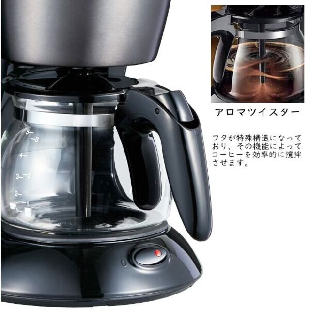 ≪人気≫Melitta コーヒーメーカー ツイスト スマホ/家電/カメラの調理家電(コーヒーメーカー)の商品写真