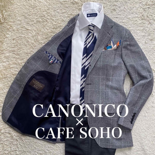AOKI(アオキ)のCANONICO×CAFESOHO  イタリア製生地　M位フランネル　テーラード メンズのジャケット/アウター(テーラードジャケット)の商品写真