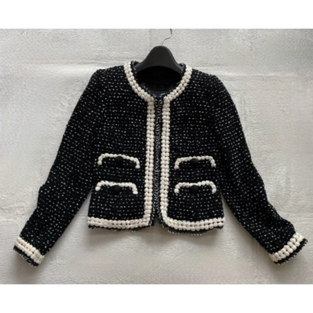 TO BE CHIC - 【TO BE CHIC】美品 ツイード セットアップ ブラック 38