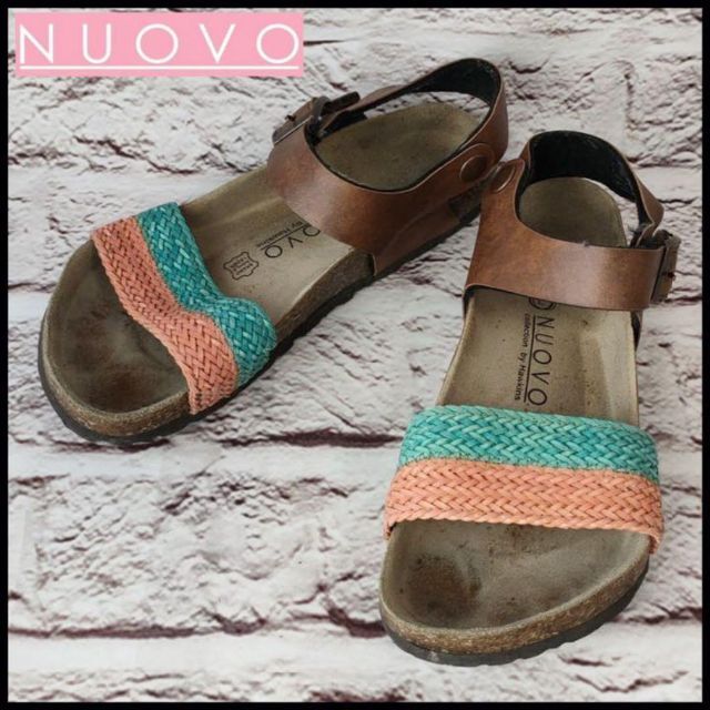 Nuovo(ヌォーボ)のNUOVO　ヌォーボ　サンダル　ストラップマジックテープ　夏　レディース【L】 レディースの靴/シューズ(サンダル)の商品写真