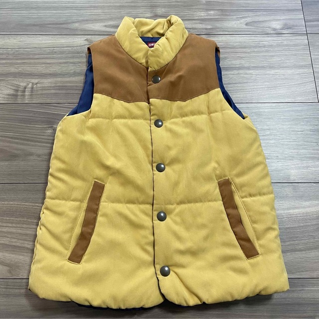 EDWIN(エドウィン)のEDWIN キッズ120 中綿入りベスト キッズ/ベビー/マタニティのキッズ服男の子用(90cm~)(ジャケット/上着)の商品写真