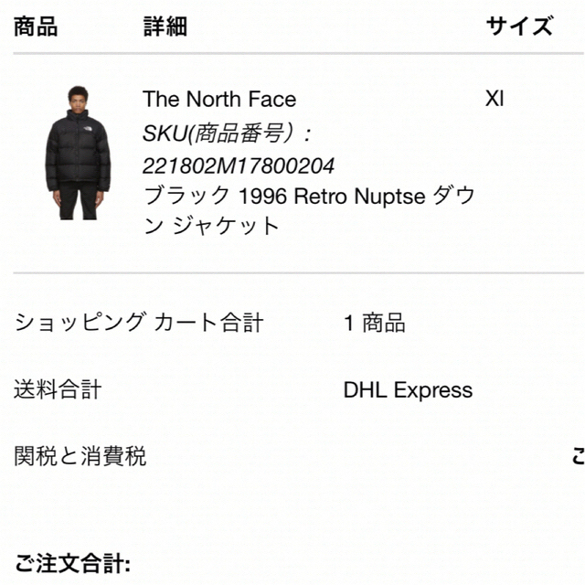 THE NORTH FACE(ザノースフェイス)のTHE NORTH FACE 1996 RETRO NUPTSE    メンズのジャケット/アウター(ダウンジャケット)の商品写真