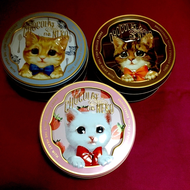 モロゾフ(モロゾフ)のモロゾフ ショコラな猫 3種類 バレンタインチョコレート缶 エンタメ/ホビーのエンタメ その他(その他)の商品写真